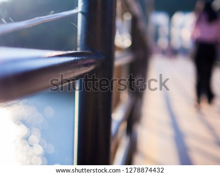 Bridge structure at chiang Mai,thailand ,Blurred background image