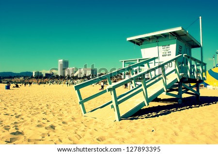 Santa Monica Beach.Summer concept