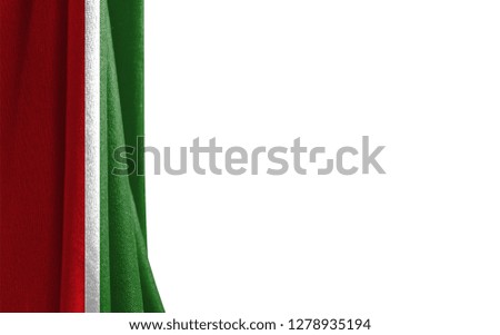 Flag of Tatarstan white background and a place for the text