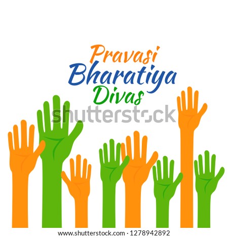 illustration Of Pravasi Bharatiya Divas Background. Royalty-Free Stock Photo #1278942892