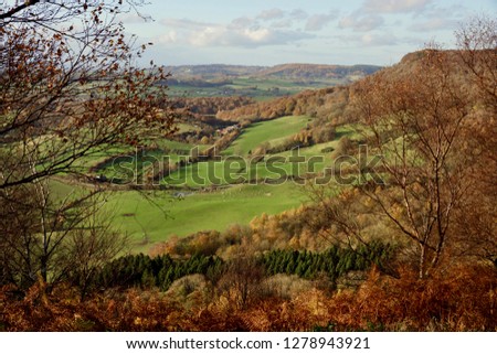                 Autumn colour at Sutton Bank Yorkshire England.               