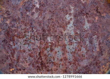 texture of rust metal