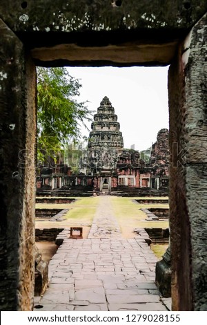 temple in angkor cambodia, digital photo picture as a background