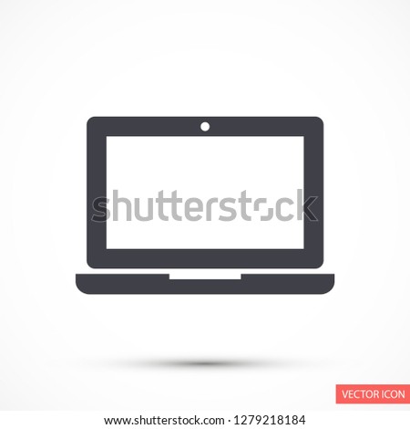a laptop vector icon 10 eps