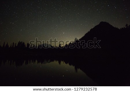 The Night Sky In Mt. Rainier National Park