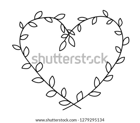 heart of branches, minimalism, Valentine's day