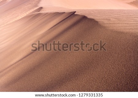 Sand dune at Valle de la Muerte (Spanish for Death Valley), Los Flamencos National Reserve, San Pedro de Atacama, Atacama desert, Antofagasta Region, Chile