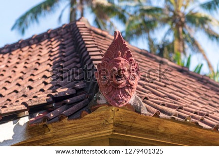 Dragon guarding house