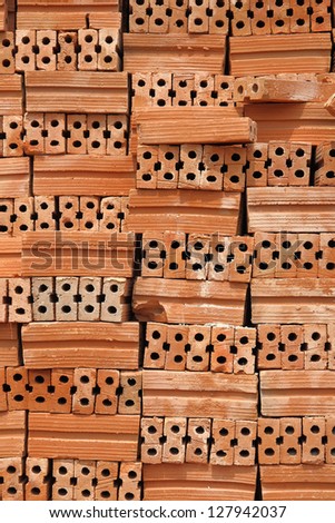 Stack of Red Bricks