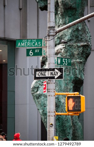 Street signs of Manhattan 