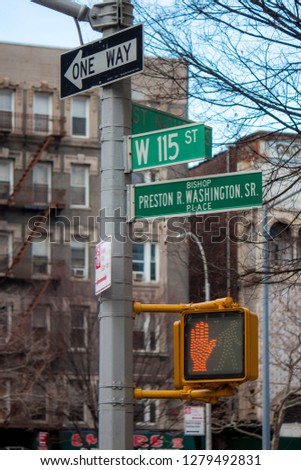 Street signs of Manhattan 