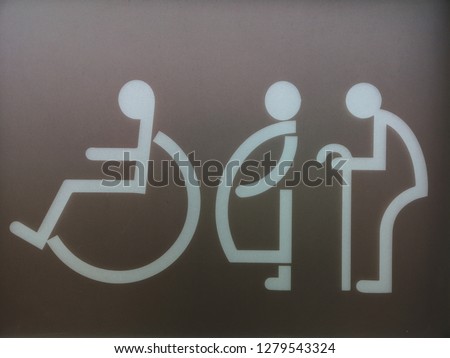 Symbol for disabled people,Symbols to be used with Elderly,child,Disabled person