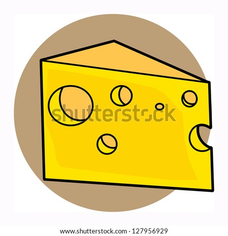 Cheese, vector illustration