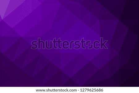 Dark Purple vector polygon abstract background. Colorful abstract illustration with gradient. Elegant pattern for a brand book.