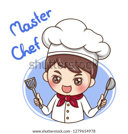 Illustrator of Male Chef cartoon
