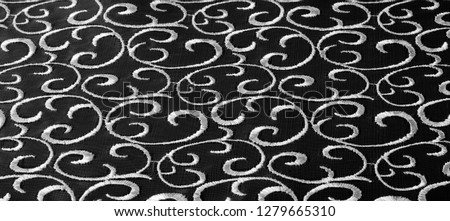 Texture pattern white This organza fabric is clean and light, and has magnificent ribbon embroidery This versatile fabric is ideal for creating stylish designs, wallpapers posters jewelry and accents