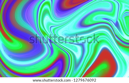 Color mix, abstract marble painting, fashion print, natural background - Illustration