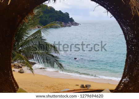 Natural pictures at Hat Nui, Phuket Province of Thailand                               