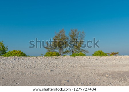Landscape at Cape Coral  in the Andaman sea at Phang Nga,Southern of Thailand