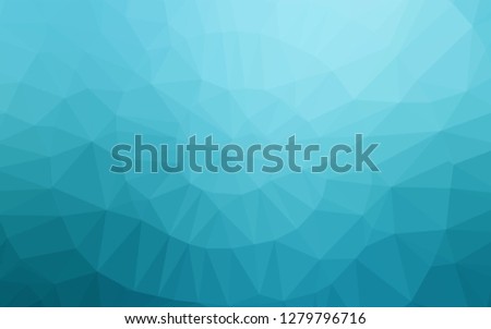 Light BLUE vector polygon abstract background. A completely new color illustration in a vague style. The polygonal design can be used for your web site.