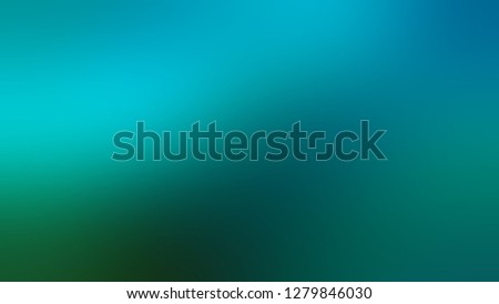 Cold Pure Cyan-Blue Gradient Background, Teal Hues And Glowing Teal Accent. Glowing And Smooth Gradient Blue, Green, And Teal Tones, Creating Comforting And Surface-Like Background. Unity Design.