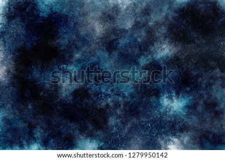 abstract dark background cloud image sci-fy space watercolor sky universe texture cosmic galaxy blue black night  