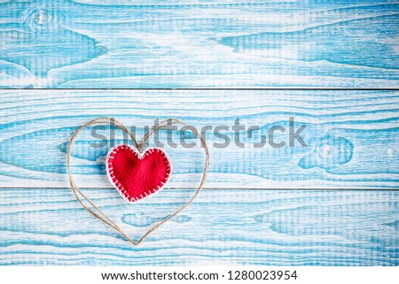 Beautiful decorative hearts on wooden background. Valentine's day. mother's day. I love you!