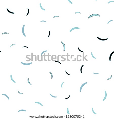 Light BLUE vector seamless template with wry lines. Colorful illustration in abstract style with gradient. New composition for your brand book.