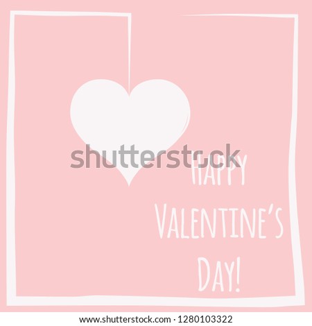 happy valentine's day card, illustration in vector format