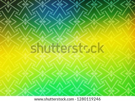 Dark Blue, Yellow vector texture with colored lines. Blurred decorative design in simple style with lines. Pattern for business booklets, leaflets.