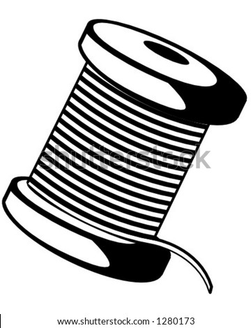 spool of thread cable or wire illustration