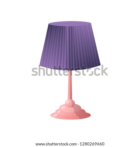 Modern table lamp simple concise form of a pleasant color.
