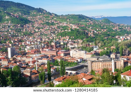 Sarajevo, the capital city of Bosnia and  Herzegovina