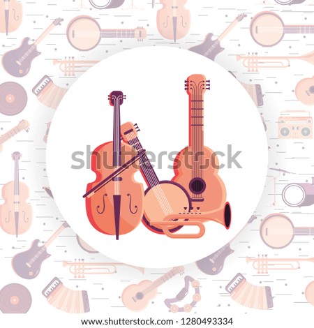 music instrument cartoon