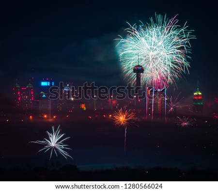 San Antonio New Year Fireworks