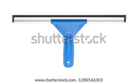 Window Cleaning Squeegee Isolated on White Background. Royalty-Free Stock Photo #1280566303