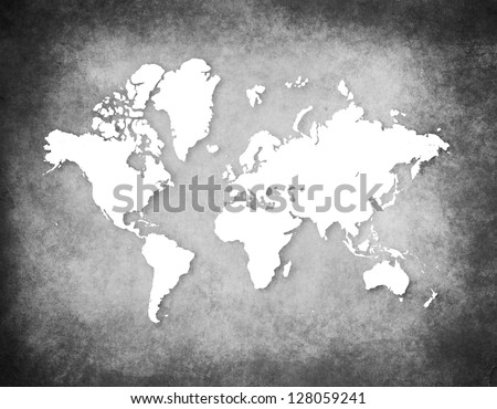 Retro World Map Royalty-Free Stock Photo #128059241