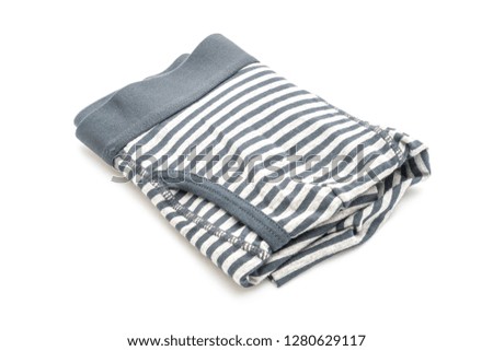 striped men underwear isolated on white background