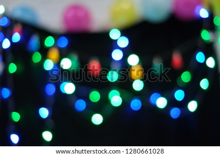 Many color Bokeh background