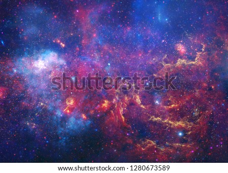 Bursting Galaxy - Elements of this Image Furnished By NASA