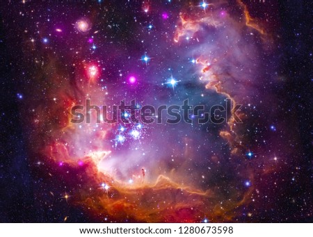 Bursting Galaxy - Elements of this Image Furnished By NASA