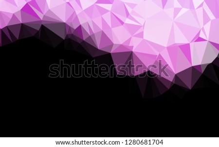 Light Pink vector abstract mosaic backdrop. Colorful abstract illustration with gradient. Brand new style for your business design.