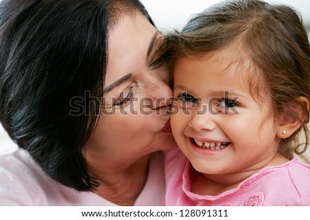 Portrait Of Grandmother With Granddaughter