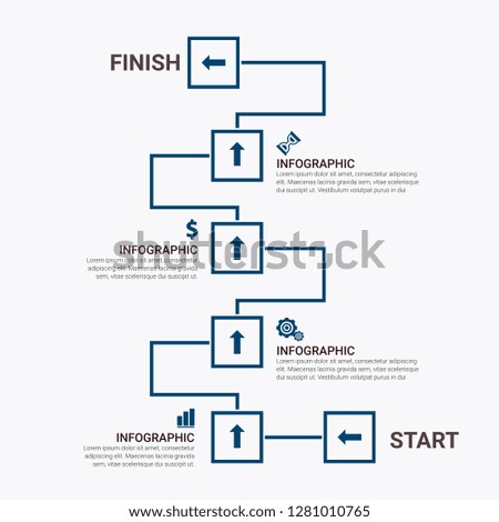 Timeline Infographics design vector and marketing icons can be used for workflow layout, diagram, annual report, web design, steps or processes. - Vector