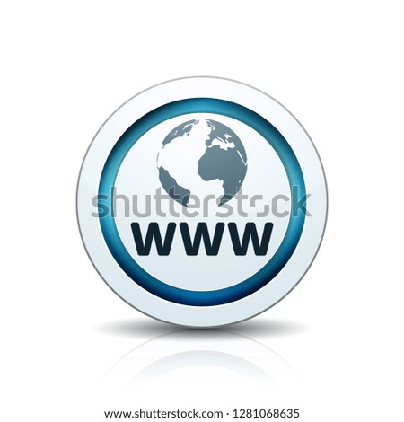 www internet button illustration