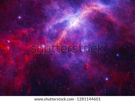 Scintillating Nebula - Elements of this Image Furnished by NASA