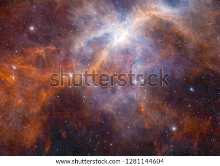 Scintillating Nebula - Elements of this Image Furnished by NASA