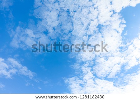 beautiful of cloud on blue sky background.