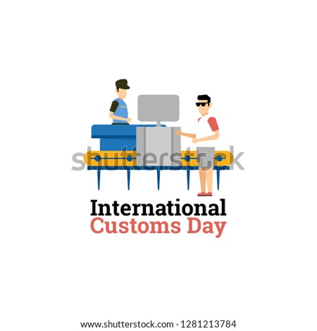 International Customs Day Vector