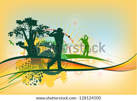 colorful golf background